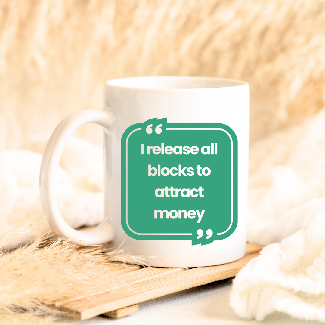 Release Blocks to attract money Mug