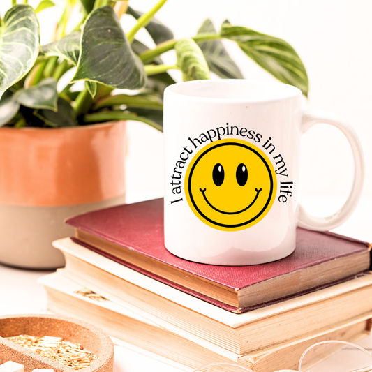 I Attract Happiness Mug